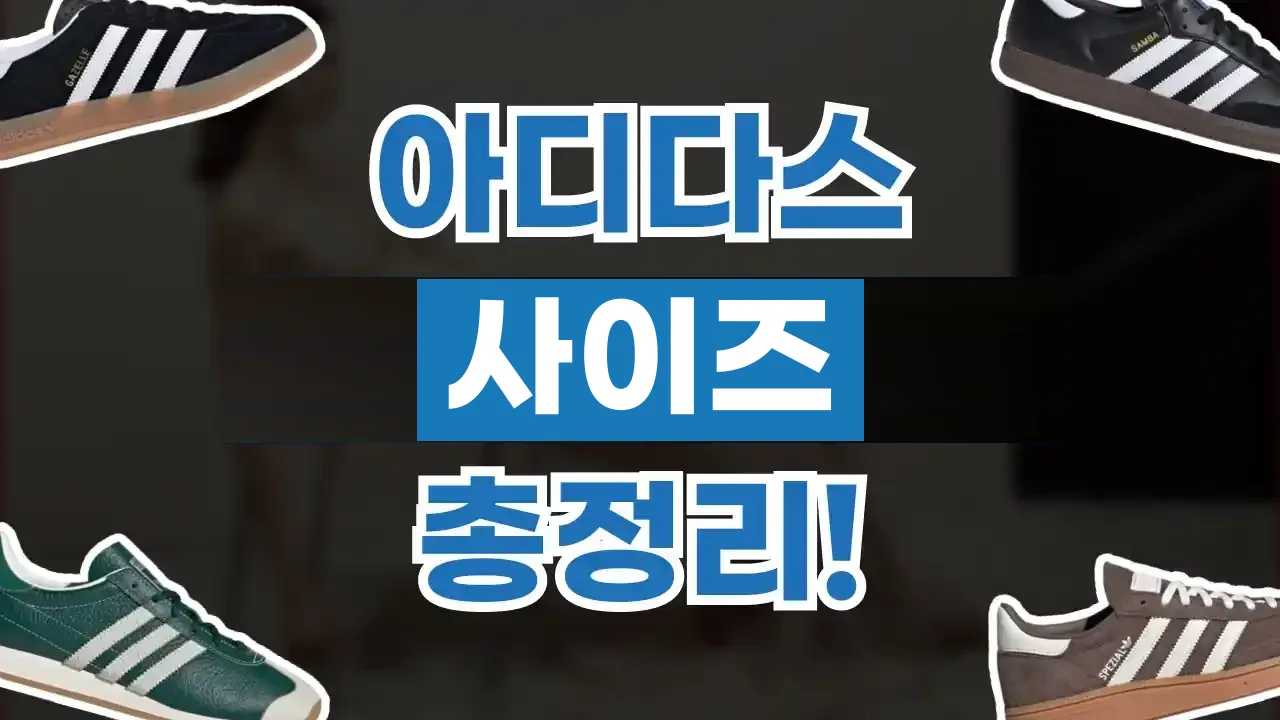 2026년 최신 아디다스 사이즈 총정리
