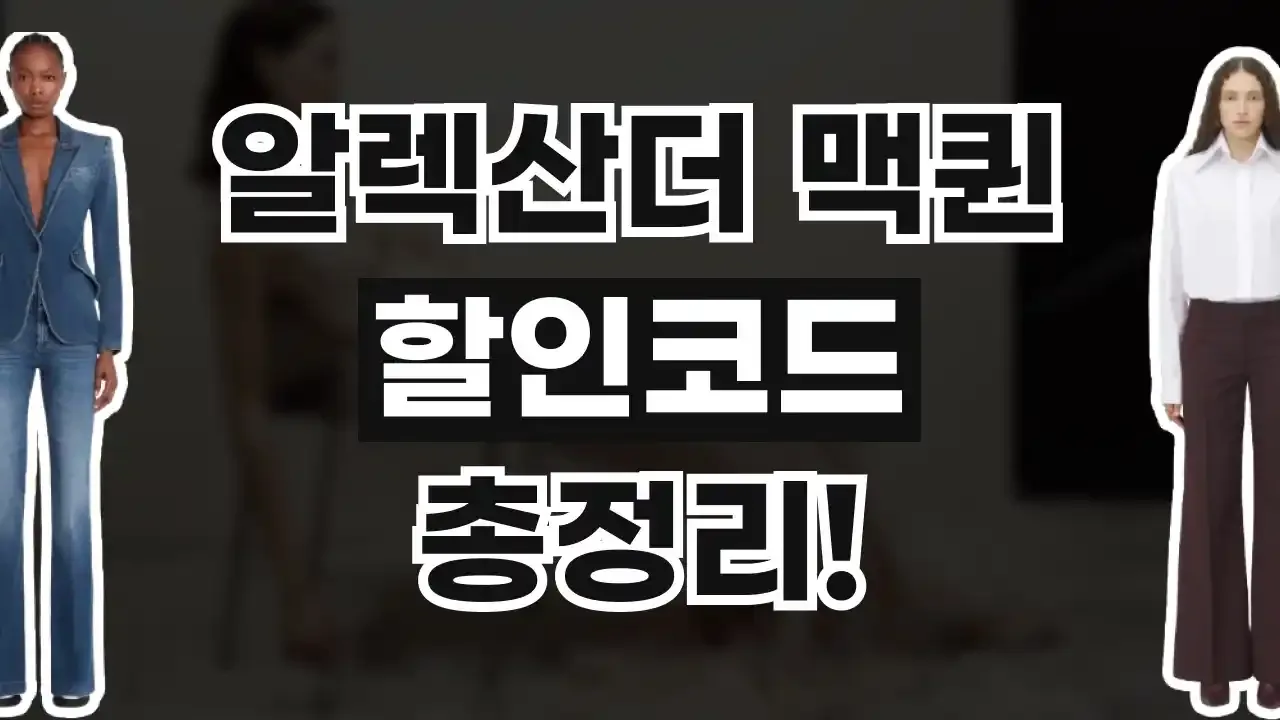 알렉산더 맥퀸 할인코드