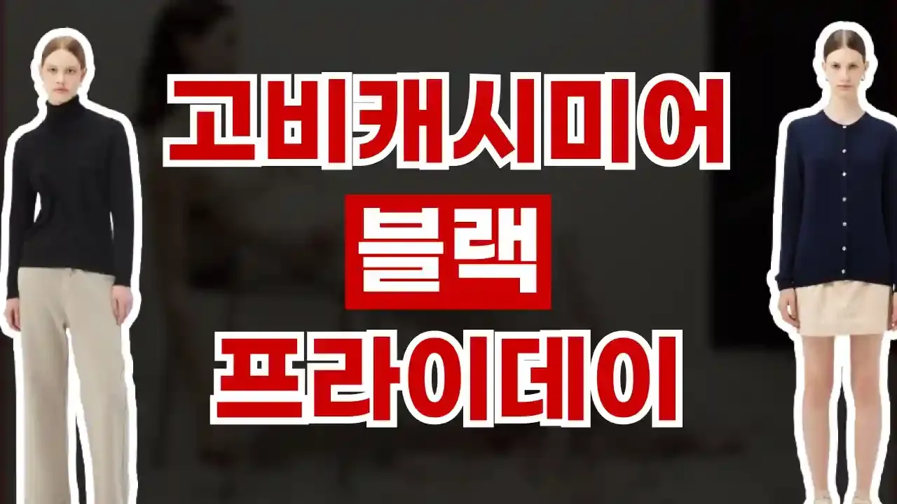 고비캐시미어 블랙프라이데이 할인코드 - 디스팟 할인정보