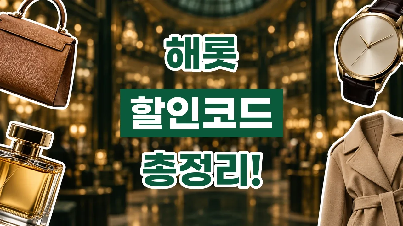 2026년 최신 해롯 할인코드