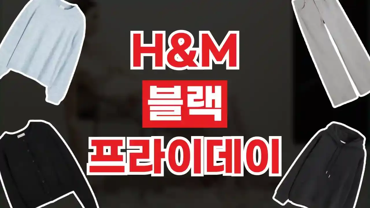 H&M 블랙프라이데이 할인코드 - 디스팟 할인정보