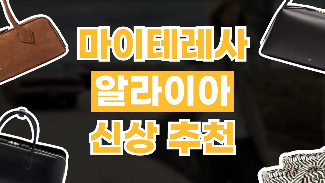 2026년 최신 마이테레사 알라이아 신상 추천