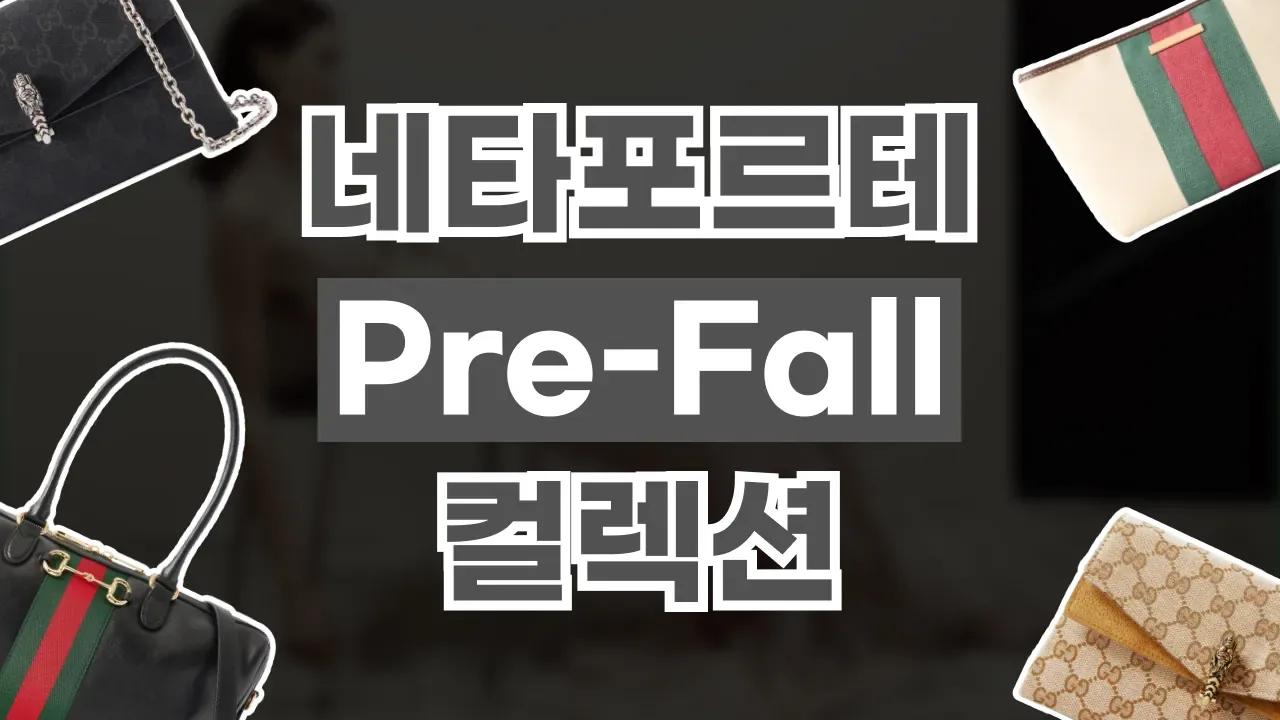 2026년 최신 네타포르테 Pre-Fall 컬렉션 구찌 추천