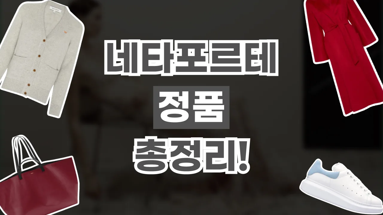 네타포르테 정품 총정리 2026년 최신 네타포르테 정품 총정리