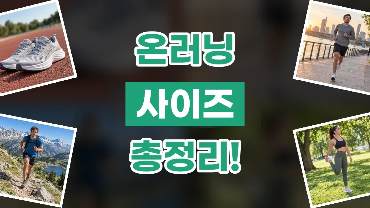 온러닝 사이즈 총정리 온러닝 사이즈 총정리 - 디스팟 할인정보