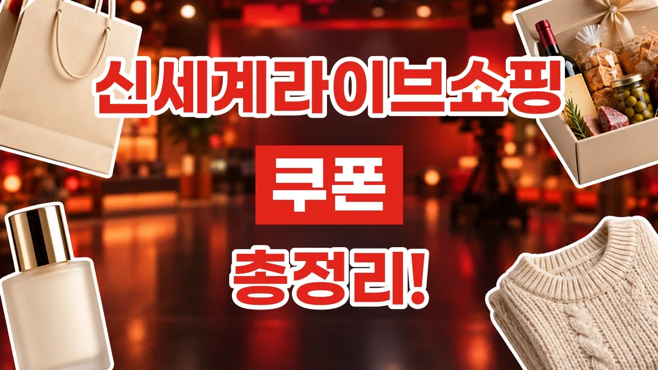 신세계라이브쇼핑 쿠폰 2026년 최신 신세계라이브쇼핑 쿠폰