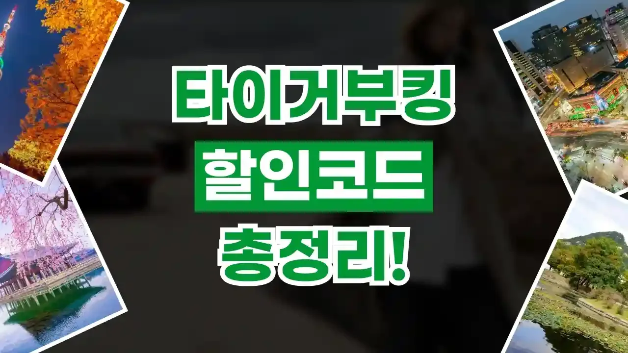 2026년 최신 타이거부킹 할인코드