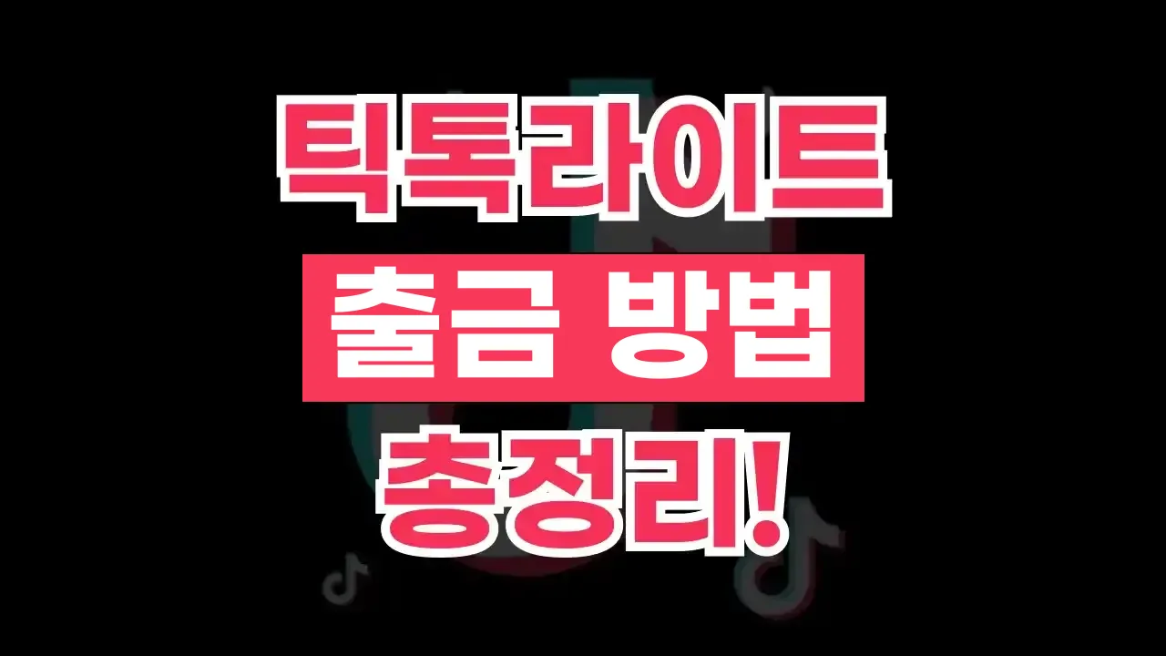 틱톡라이트 출금 방법 틱톡라이트 출금 방법 - 디스팟 할인정보